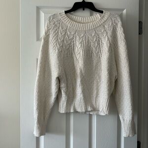 American Eagle White Knitted Sweater